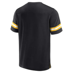 Pittsburgh Steelers Jersey Tackle V-Neck T-Shirt Black