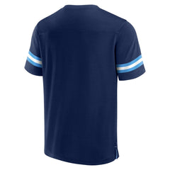 Tennessee Titans Jersey Tackle V-Neck T-Shirt Navy