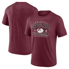 Arizona Cardinals Retro Tri-Blend T-Shirt Heather Cardinal
