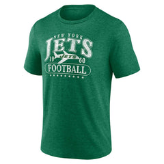 New York Jets Retro Tri-Blend T-Shirt Heather Green