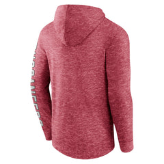 Tampa Bay Buccaneers Pill Stack Long Sleeve Hoodie T-Shirt Heather Red
