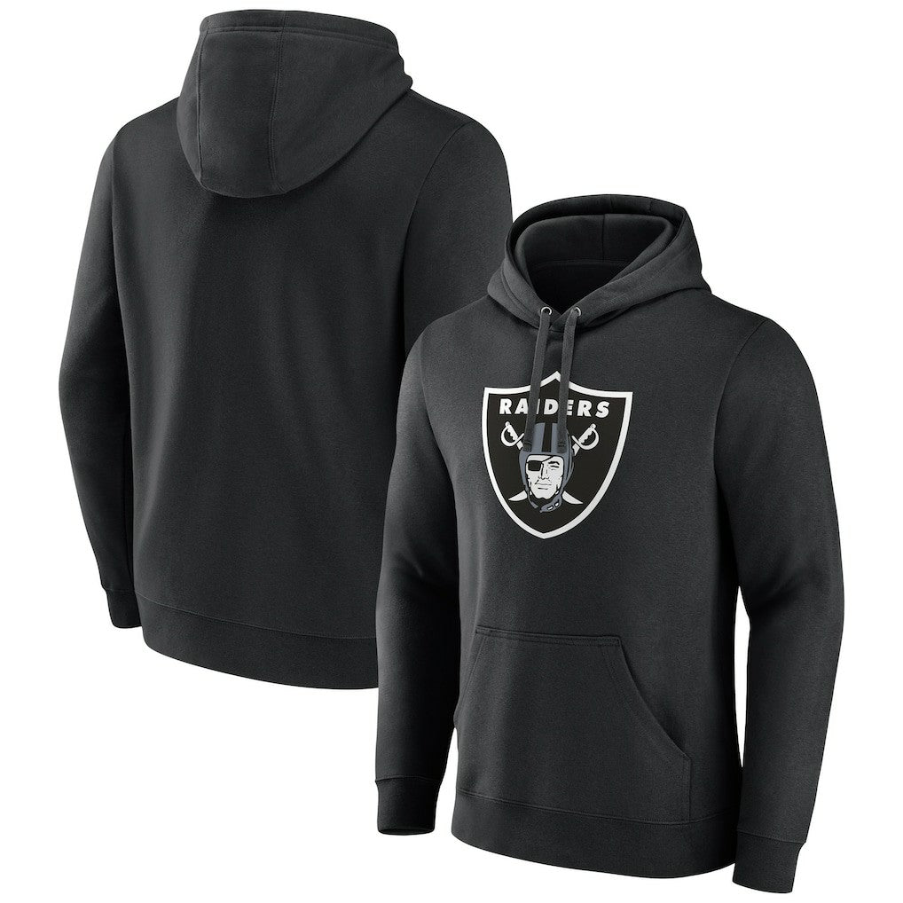 Las Vegas Raiders Primary Logo Fleece Pullover Hoodie Black