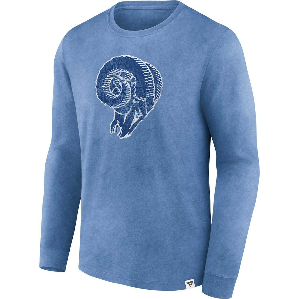 Los Angeles Rams Washed Primary Long Sleeve T-Shirt Heather Royal
