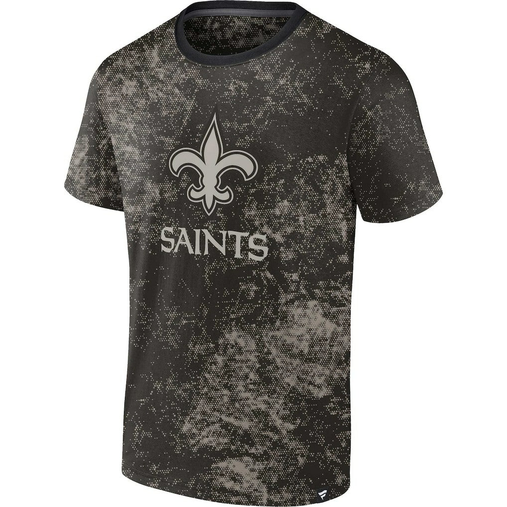 New Orleans Saints Shadow T-Shirt Black