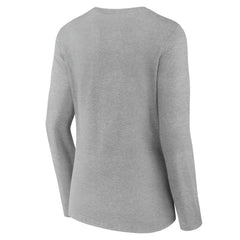 NHL Tampa Bay Lightning Women's Team Logo Long Sleeve V-Neck T-Shirt - Gray
