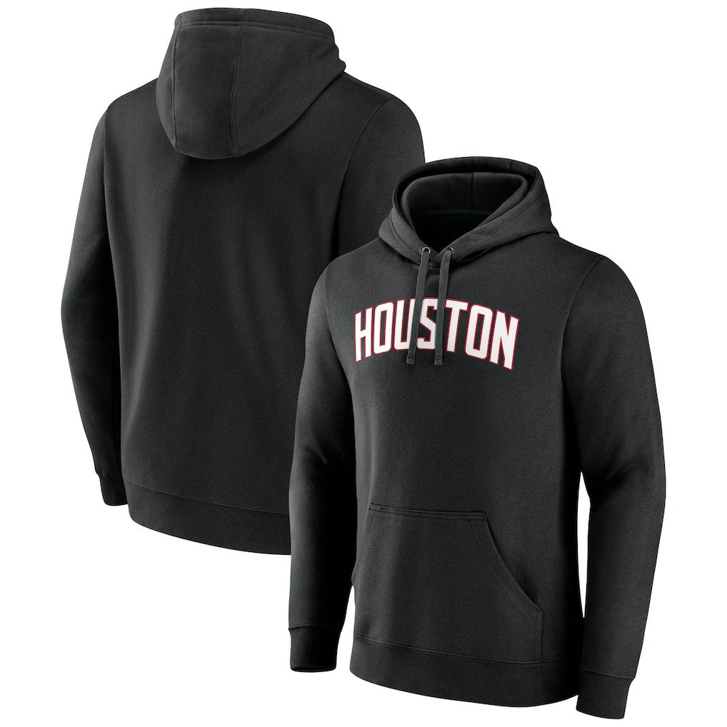 Houston Rockets Wordmark Alternate Pullover Hoodie Black