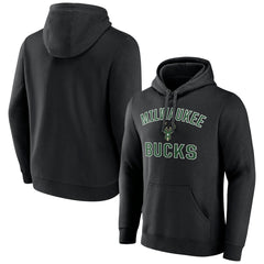 Black Victory Arch Pullover Hoodie Black