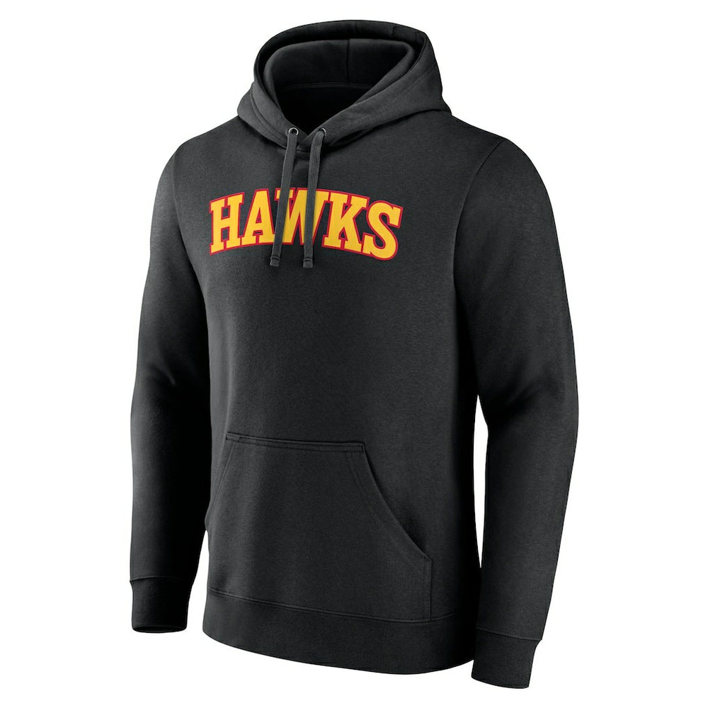 Atlanta Hawks Wordmark Team Pullover Hoodie Black