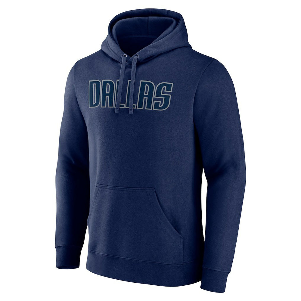 Dallas Mavericks Wordmark Team Pullover Hoodie Navy