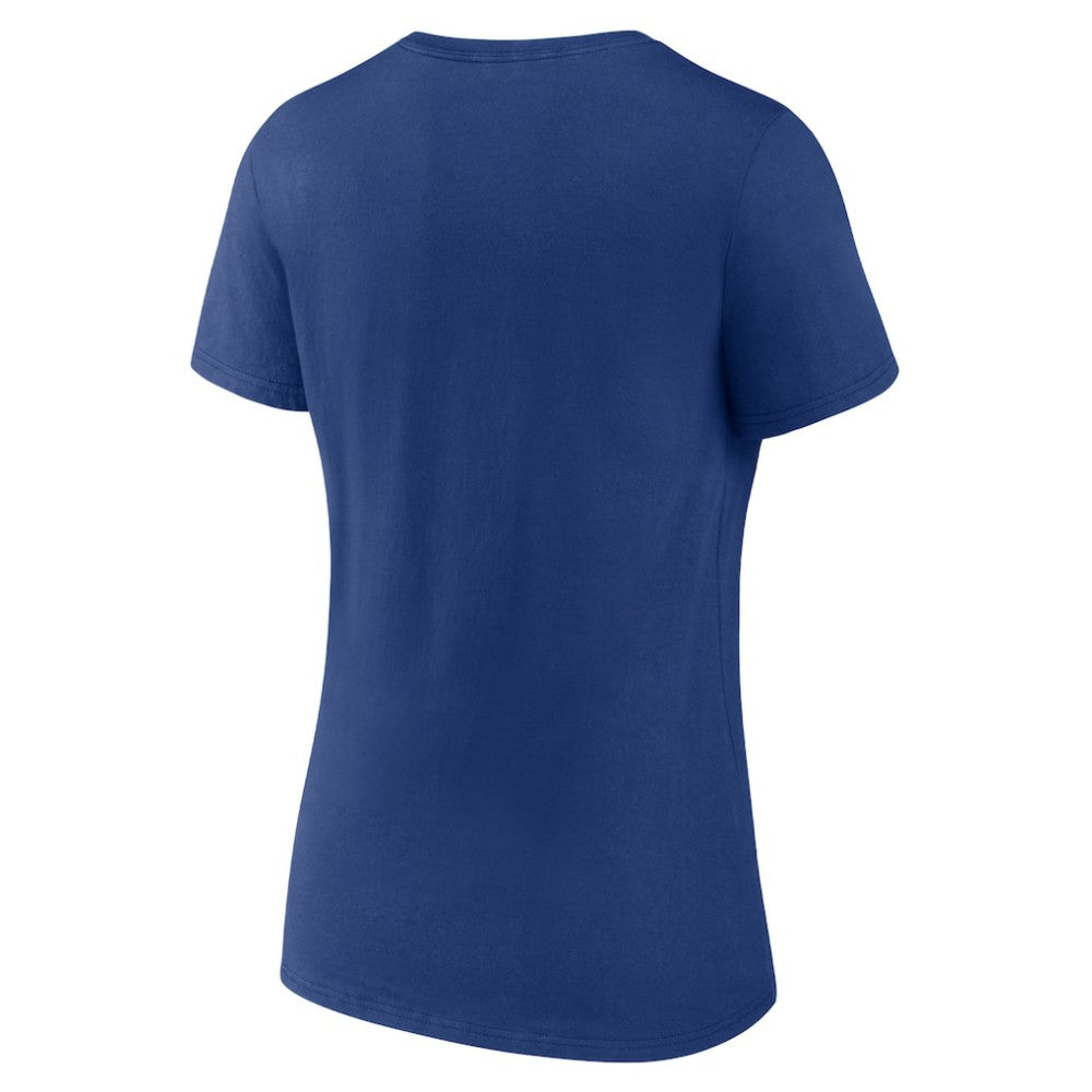 NHL Toronto Maple Leafs Women's Team Logo V-Neck T-Shirt - Blue