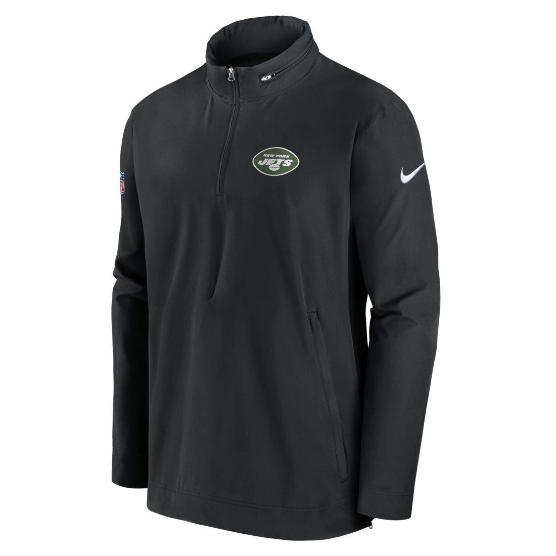 New York Jets Sideline Coach Half-Zip Jacket Black