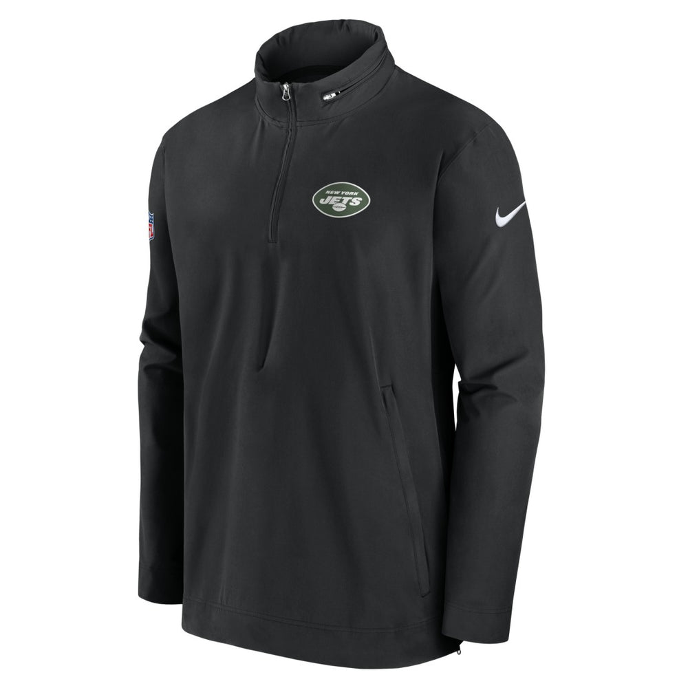 New York Jets Sideline Coach Half-Zip Jacket Black