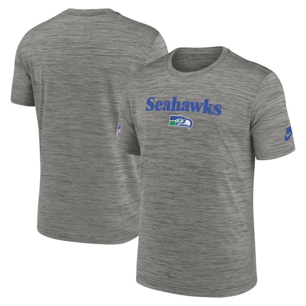 Seattle Seahawks Throwback Sideline Performance T-Shirt Heather Charcoal