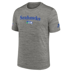 Seattle Seahawks Throwback Sideline Performance T-Shirt Heather Charcoal
