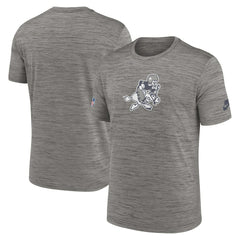 Dallas Cowboys 2023 Sideline Alternate Logo Performance T-Shirt Heather Charcoal