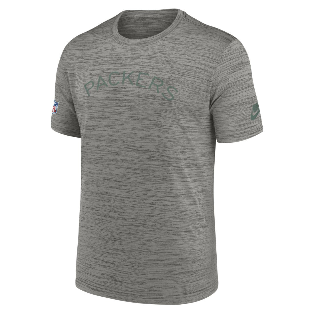 Green Bay Packers 2023 Sideline Alternate Logo Performance T-Shirt Heather Charcoal