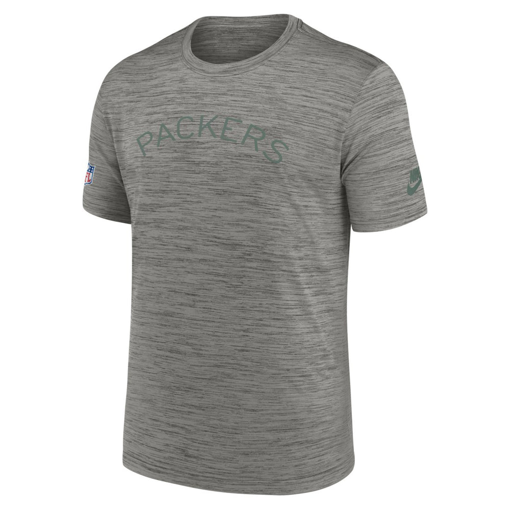 Green Bay Packers 2023 Sideline Alternate Logo Performance T-Shirt Heather Charcoal