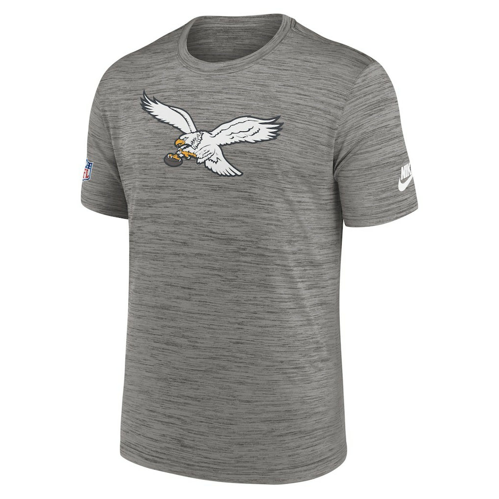Philadelphia Eagles Sideline Alternate Logo Performance T-Shirt Heather Charcoal