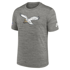 Philadelphia Eagles Sideline Alternate Logo Performance T-Shirt Heather Charcoal