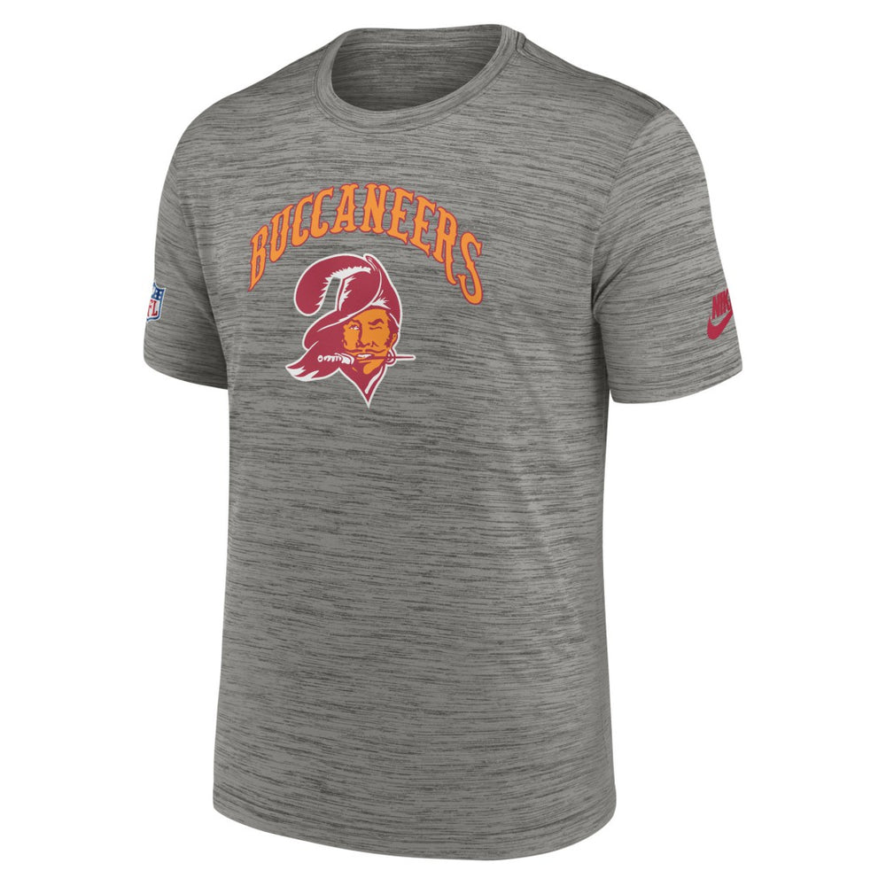 Tampa Bay Buccaneers Throwback Sideline Performance T-Shirt Heather Charcoal