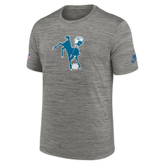 Indianapolis Colts Indiana Nights Alternate Sideline Performance T-Shirt Heather Charcoal