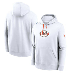 Cleveland Browns 2023 Sideline Club Alternate Tri-Blend Pullover Hoodie White