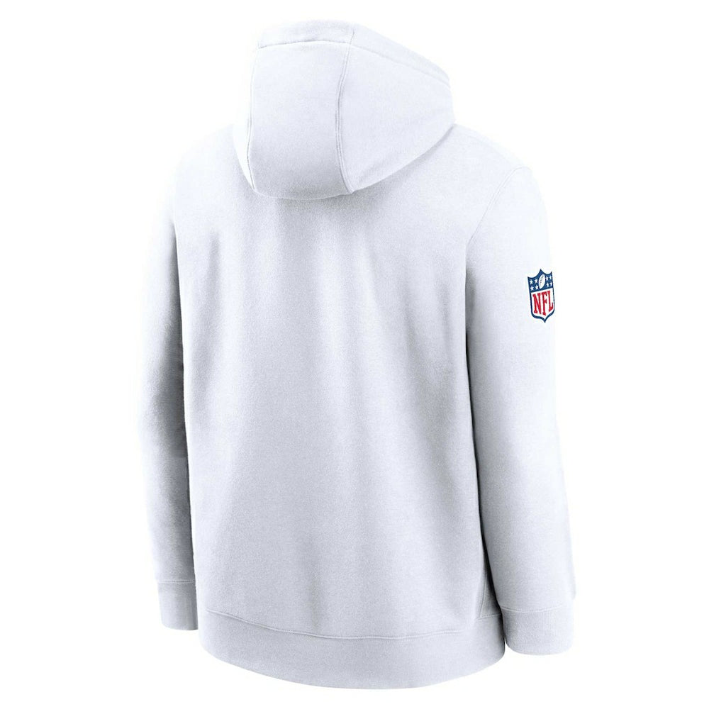 Cleveland Browns 2023 Sideline Club Alternate Tri-Blend Pullover Hoodie White