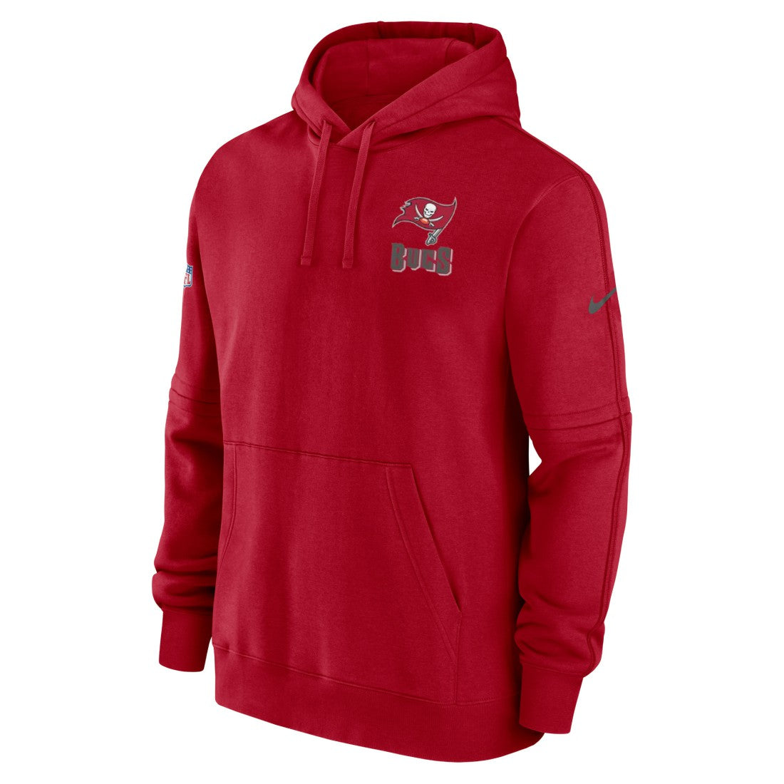 Tampa Bay Buccaneers Sideline Club Fleece Pullover Hoodie Red
