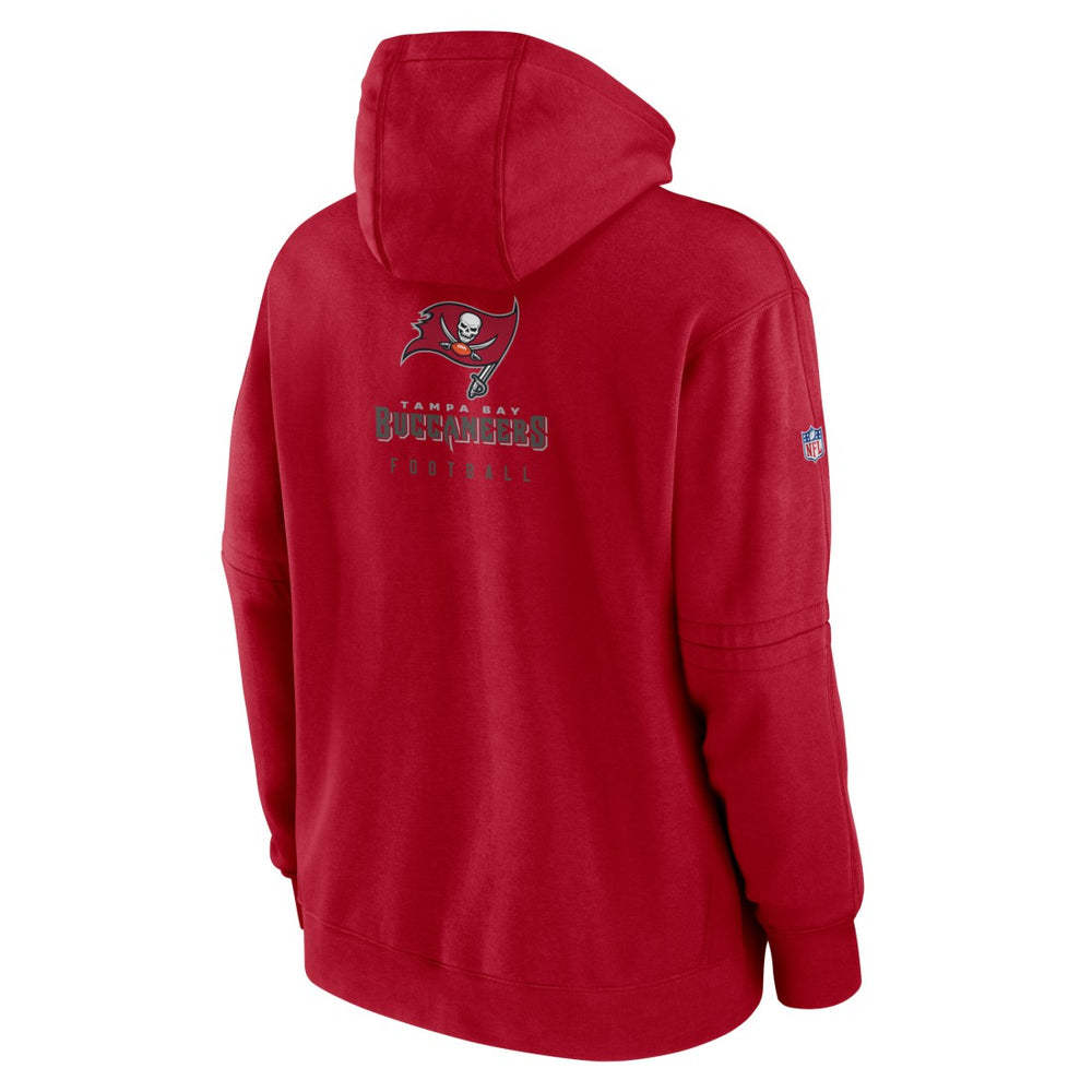 Tampa Bay Buccaneers Sideline Club Fleece Pullover Hoodie Red