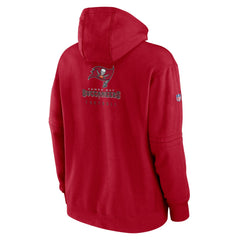 Tampa Bay Buccaneers Sideline Club Fleece Pullover Hoodie Red