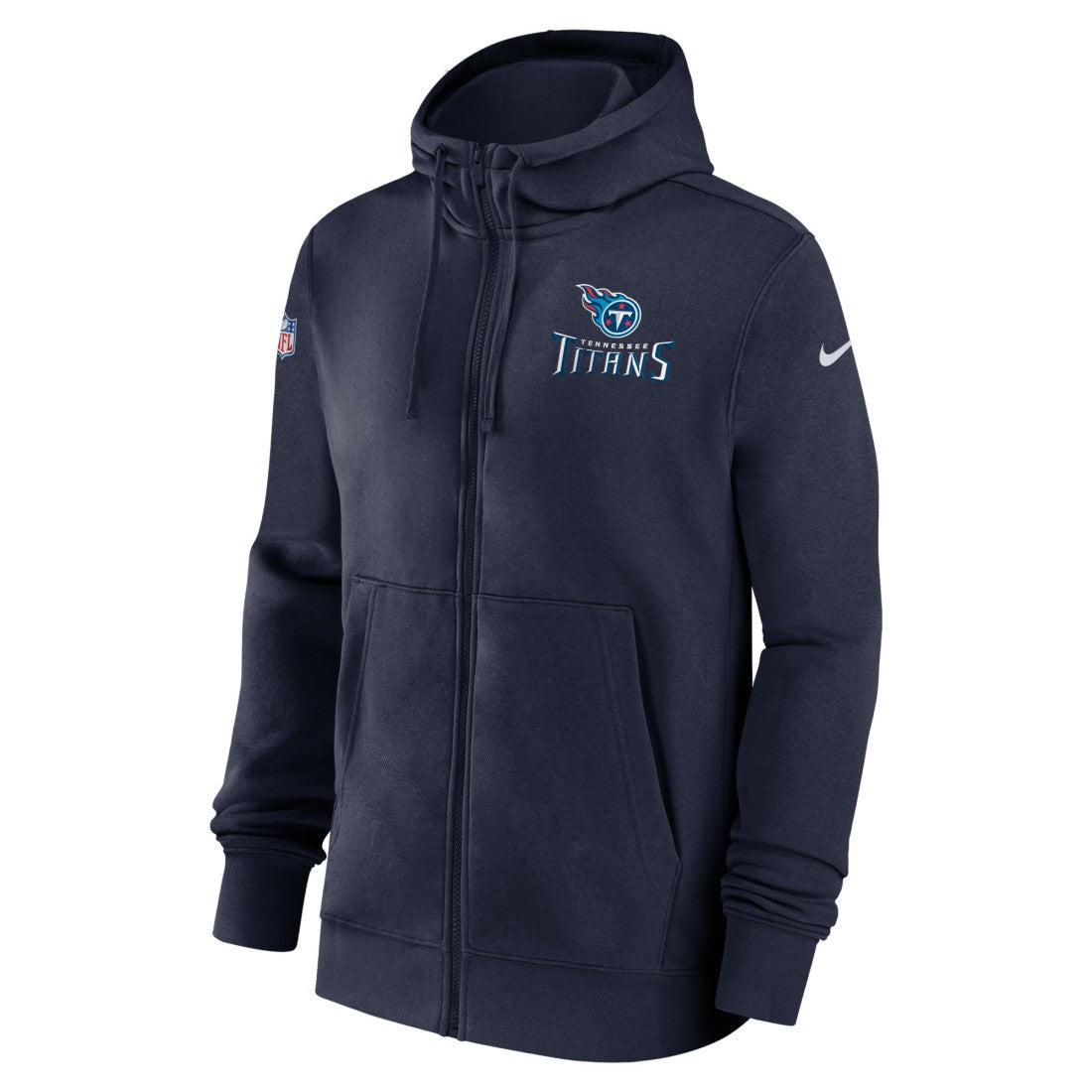 Tennessee Titans 2023/24 Sideline Club Full-Zip Hoodie Navy