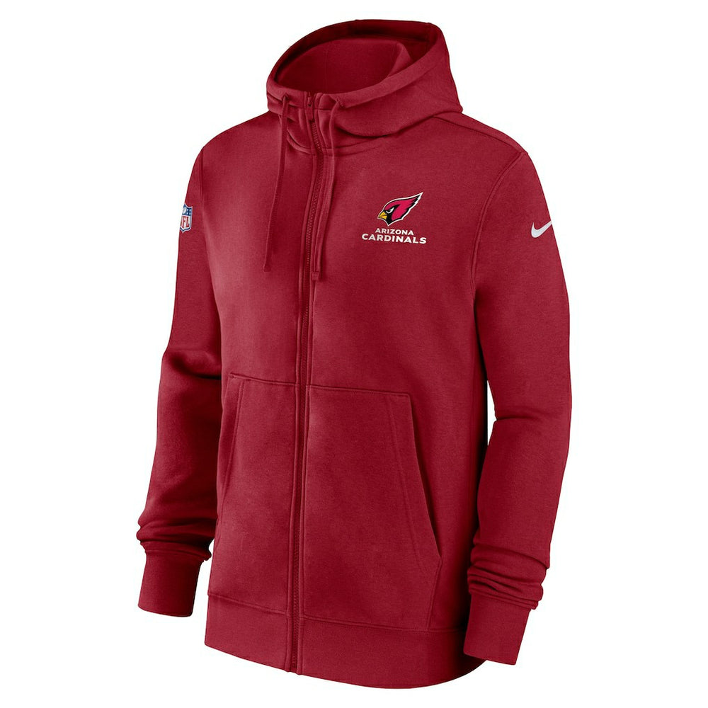Arizona Cardinals 2023/24 Sideline Club Full-Zip Hoodie Red