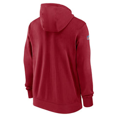 Arizona Cardinals 2023/24 Sideline Club Full-Zip Hoodie Red