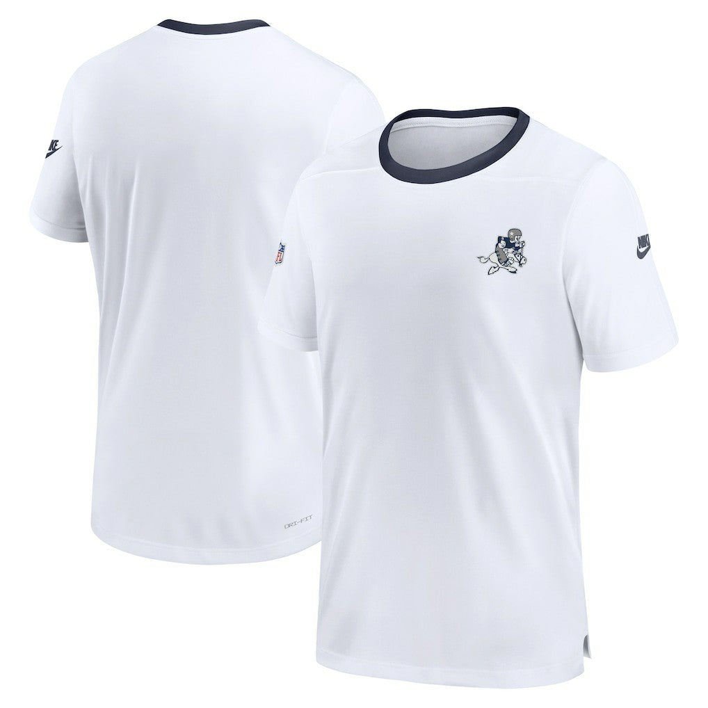 Dallas Cowboys Men's Sideline Coaches Alternate Performance T-Shirt White