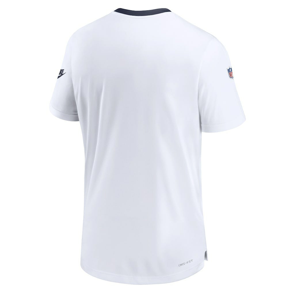 Dallas Cowboys Men's Sideline Coaches Alternate Performance T-Shirt White