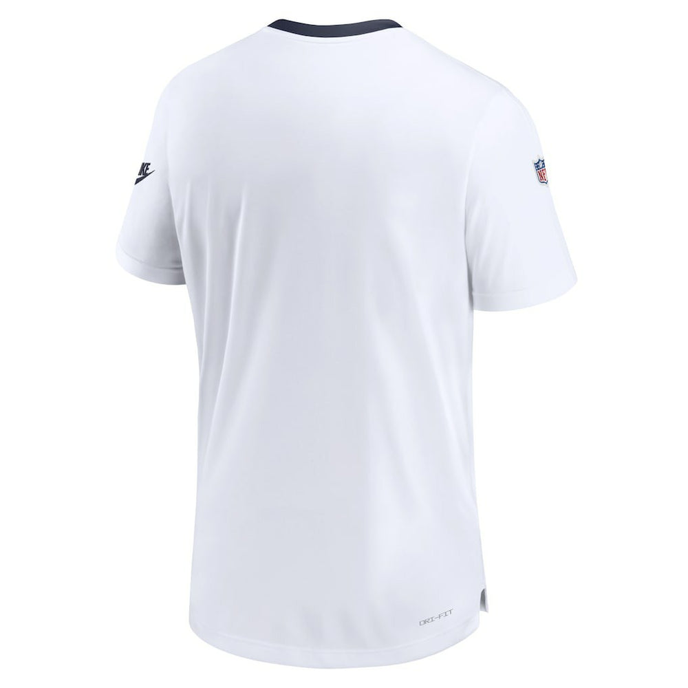 Dallas Cowboys Men's Sideline Coaches Alternate Performance T-Shirt White