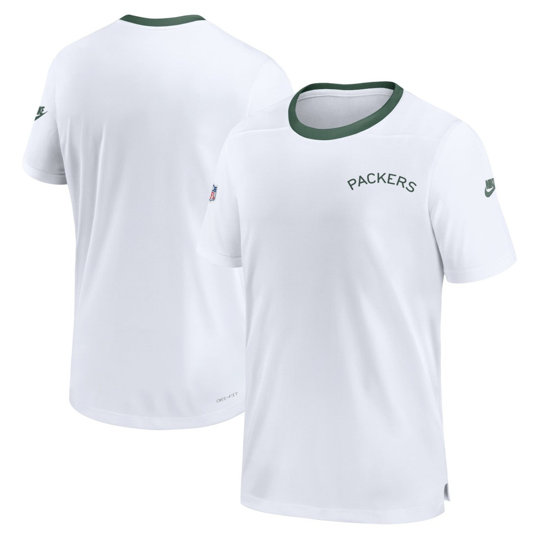 Green Bay Packers Men's Sideline Coaches Alternate Performance T-Shirt White