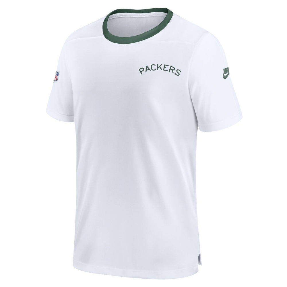 Green Bay Packers Men's Sideline Coaches Alternate Performance T-Shirt White