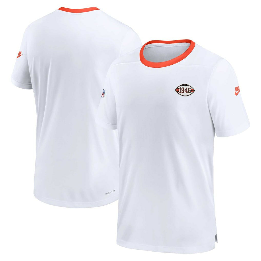 Cleveland Browns Men's Sideline Coaches Alternate Performance T-Shirt White