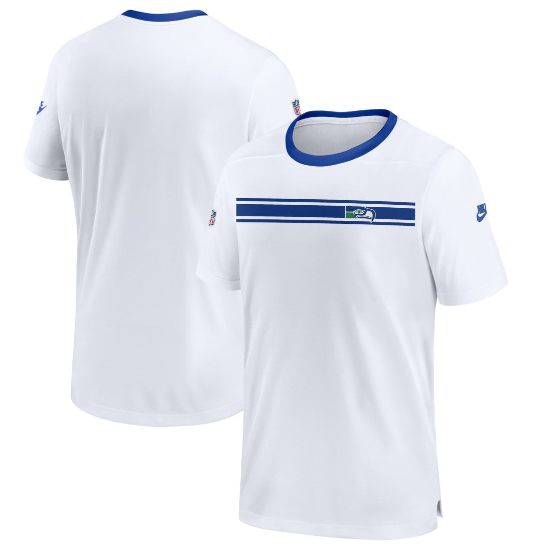 Seattle Seahawks Throwback Sideline Coaches Performance T-Shirt White
