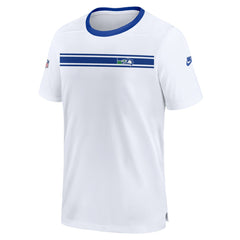 Seattle Seahawks Throwback Sideline Coaches Performance T-Shirt White