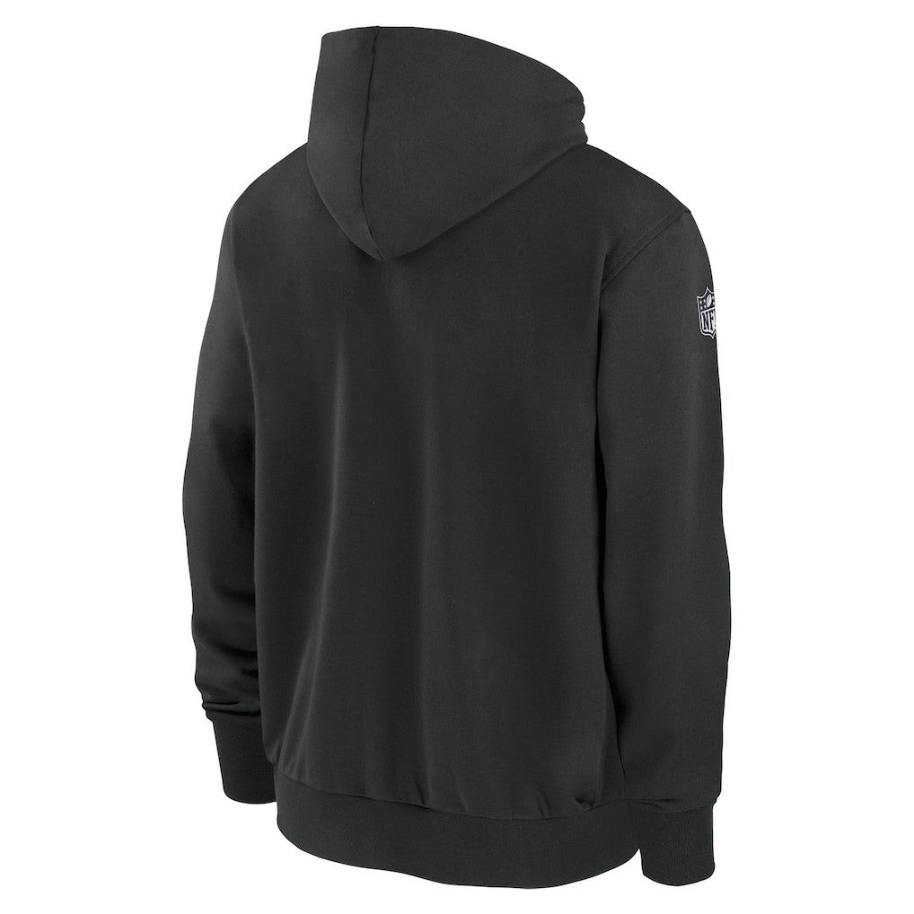 New York Jets Sideline Performance Full-Zip Hoodie Sweatshirt Black