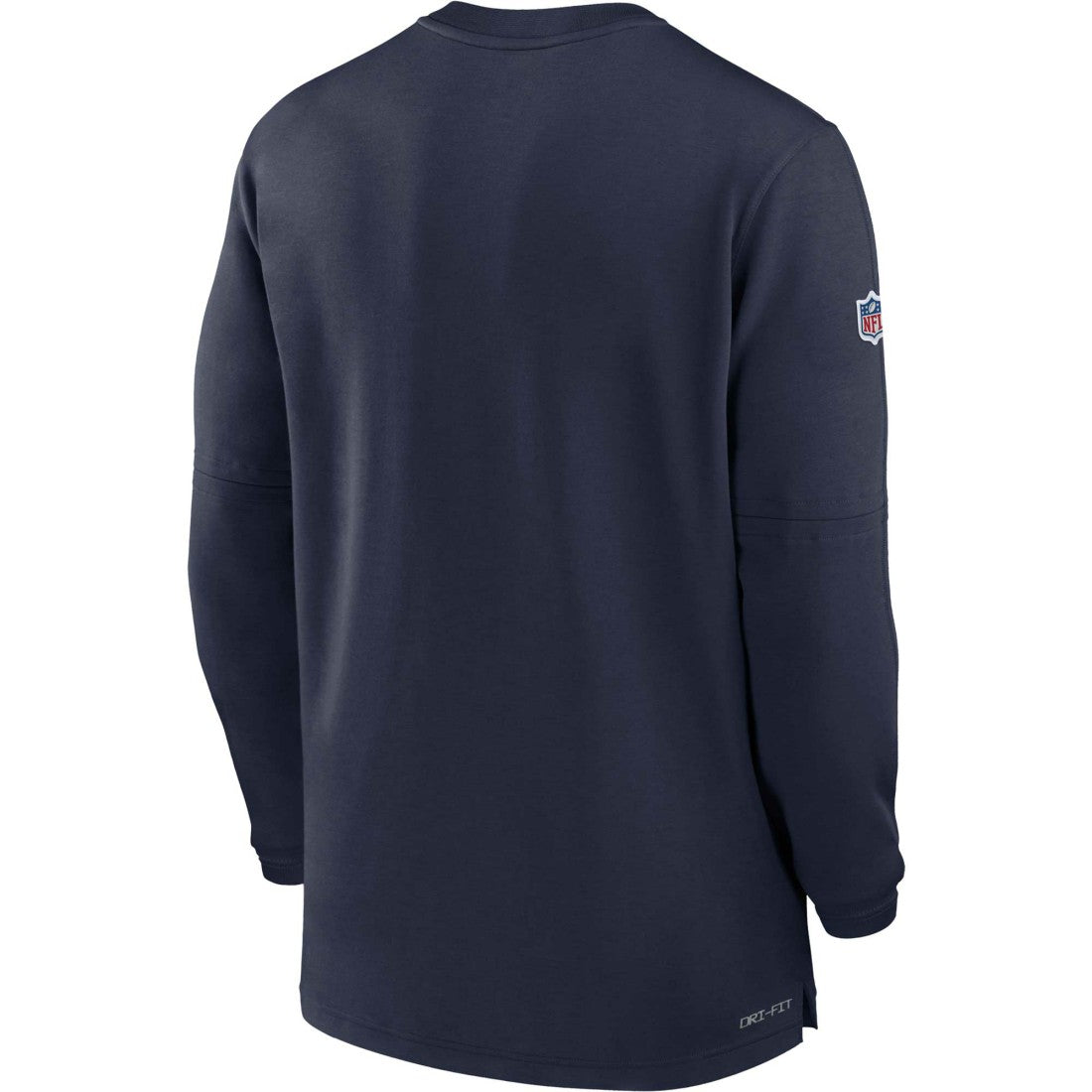 Tennessee Titans 2023 Sideline Performance Long Sleeve Tri-Blend Quarter-Zip Top Navy