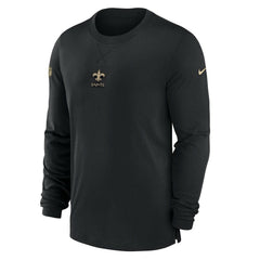 New Orleans Saints 2023 Sideline Performance Long Sleeve T-Shirt Black