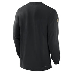New Orleans Saints 2023 Sideline Performance Long Sleeve T-Shirt Black
