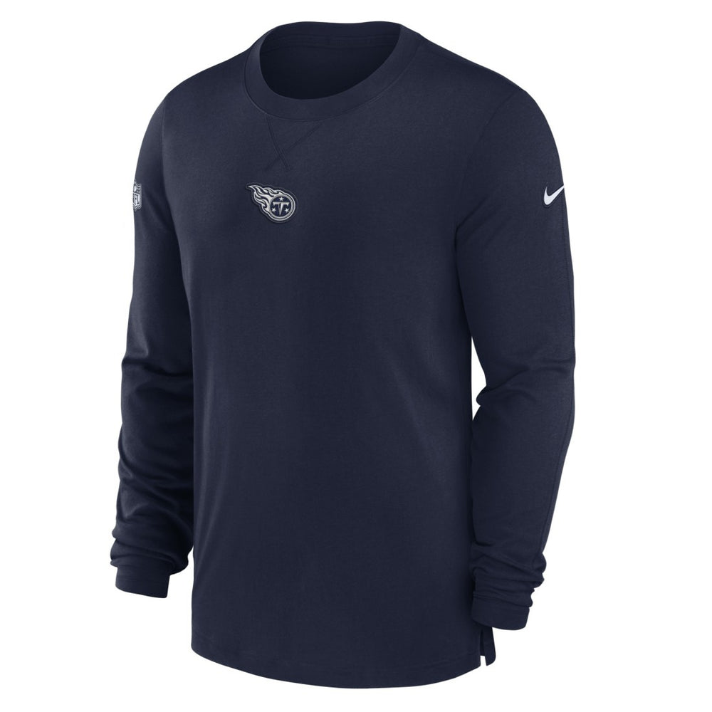 Tennessee Titans 2023 Sideline Performance Long Sleeve T-Shirt Navy
