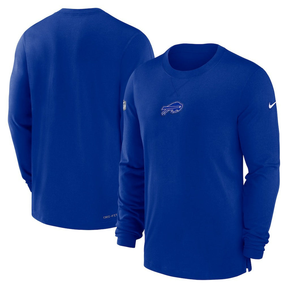 Buffalo Bills 2023 Sideline Performance Long Sleeve T-Shirt Royal