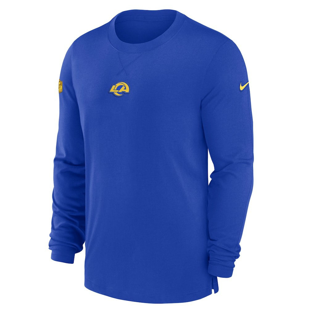 Los Angeles Rams 2023 Sideline Performance Long Sleeve T-Shirt Royal