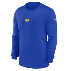 Los Angeles Rams 2023 Sideline Performance Long Sleeve T-Shirt Royal