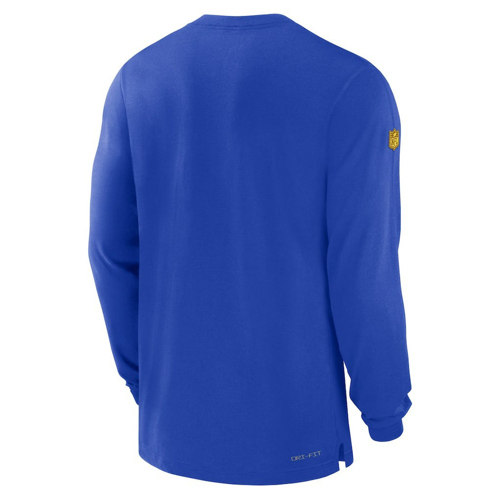 Los Angeles Rams 2023 Sideline Performance Long Sleeve T-Shirt Royal